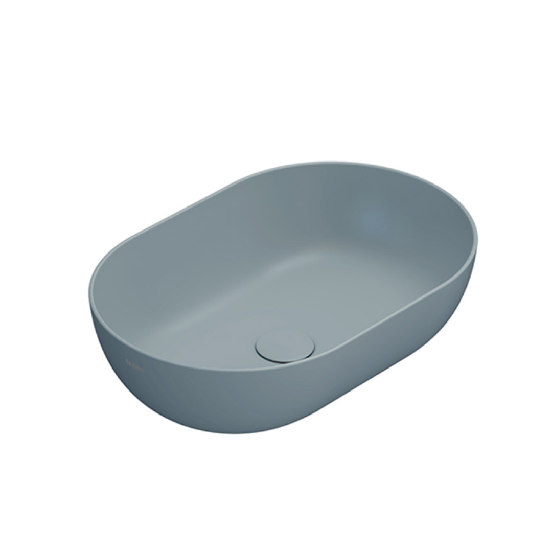 Globo T-Edge Oval Countertop Basin 540mm - Bluette - B6O54BL