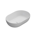 Globo T-Edge Oval Countertop Basin 540mm - Blanco Opaco - B6O54BO