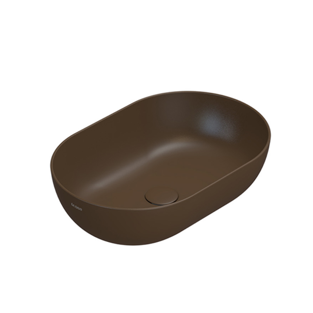Globo T-Edge Oval Countertop Basin 540mm - Castagno - B6O54CS