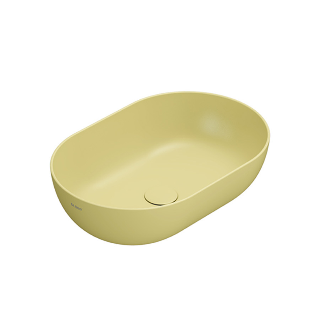 Globo T-Edge Oval Countertop Basin 540mm - Senape - B6O54SE