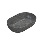 Globo T-Edge Oval Countertop Basin 540mm - Striato Grigio - B6O54SG