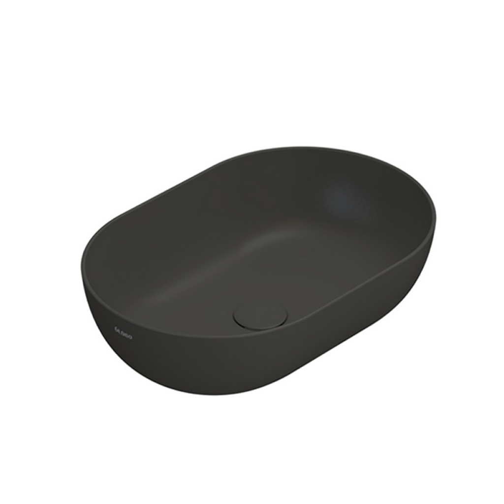 Globo T-Edge Oval Countertop Basin 540mm - Smoke - B6O54SK