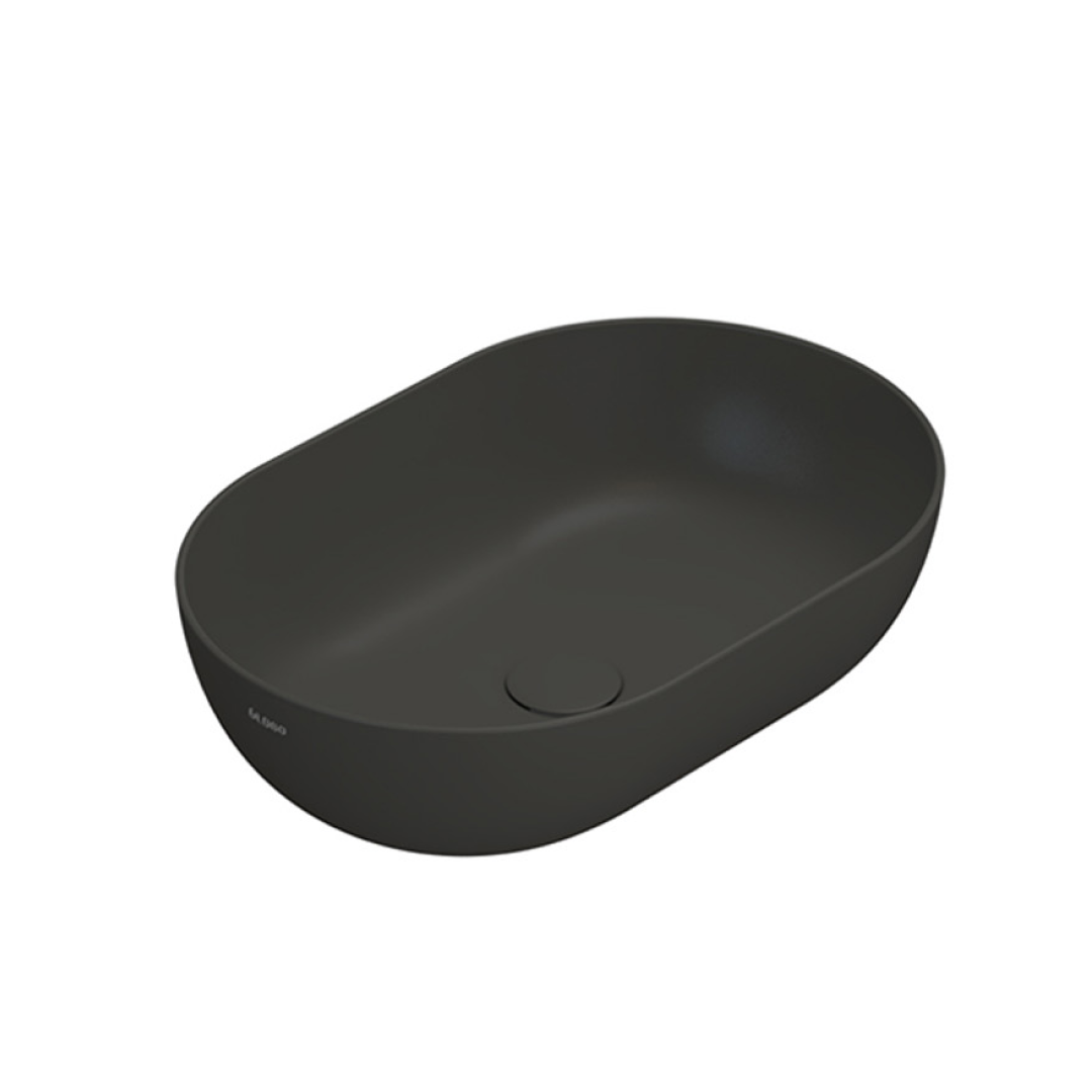 Globo T-Edge Oval Countertop Basin 540mm - Smoke - B6O54SK