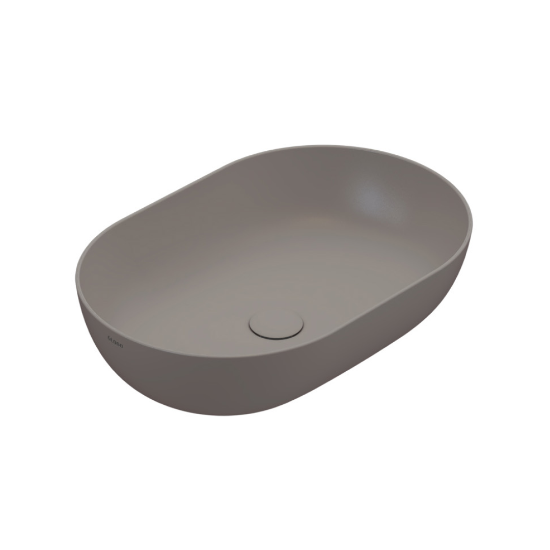 Globo T-Edge Oval Countertop Basin 600mm - Agata - B6O60AT