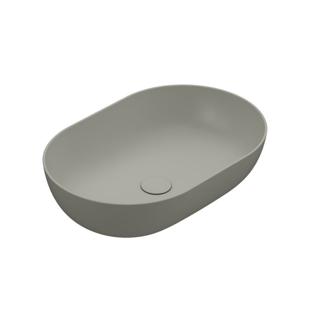 Globo T-Edge Oval Countertop Basin 600mm - Cachemire - B6O60CC