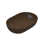Globo T-Edge Oval Countertop Basin 600mm - Castagno - B6O60CS
