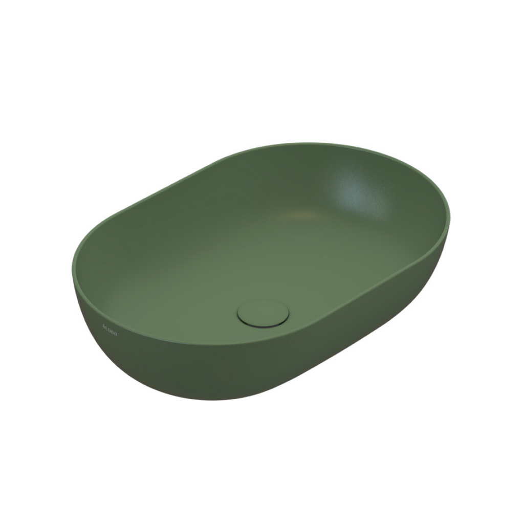 Globo T-Edge Oval Countertop Basin 600mm - Felce - B6O60FE