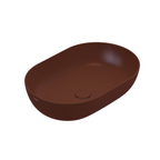 Globo T-Edge Oval Countertop Basin 600mm - Mattone - B6O60MT