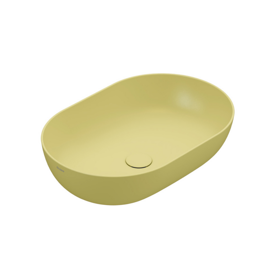 Globo T-Edge Oval Countertop Basin 600mm - Senape - B6O60SE