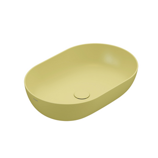 Globo T-Edge Oval Countertop Basin 600mm - Senape - B6O60SE