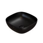 Globo T-Edge Soft Square Countertop Basin 420mm - Nero Opaco - B6Q43AR