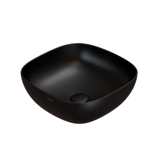 Globo T-Edge Soft Square Countertop Basin 420mm - Nero Opaco - B6Q43AR