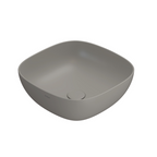 Globo T-Edge Soft Square Countertop Basin 420mm - Agata - B6Q43AT