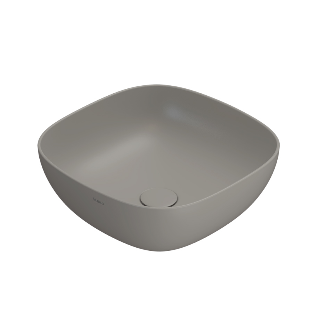Globo T-Edge Soft Square Countertop Basin 420mm - Agata - B6Q43AT