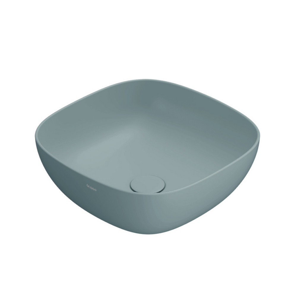 Globo T-Edge Soft Square Countertop Basin 420mm - Bluette - B6Q43BL