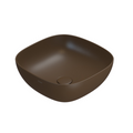 Globo T-Edge Soft Square Countertop Basin 420mm - Castagno - B6Q43CS