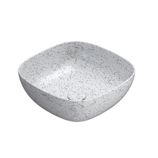 Globo T-Edge Soft Square Countertop Basin 420mm - Graniglia Ghiaccio - B6Q43GG
