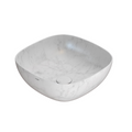 Globo T-Edge Soft Square Countertop Basin 420mm - Marmo di Carrara - B6Q43MC