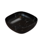 Globo T-Edge Soft Square Countertop Basin 420mm - Portoro Nero - B6Q43PN