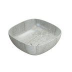 Globo T-Edge Soft Square Countertop Basin 420mm - Striato Beige - B6Q43SB