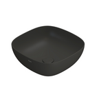 Globo T-Edge Soft Square Countertop Basin 420mm - Smoke - B6Q43SK