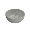 Globo T-Edge Round Countertop Basin 370mm- Arabescato Chiaro - B6T37AC