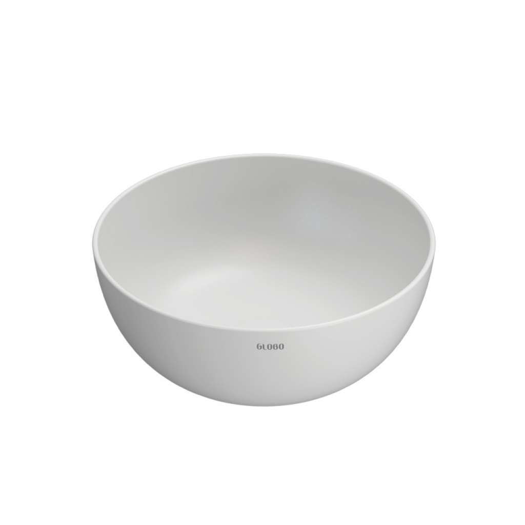 Globo T-Edge Round Countertop Basin 370mm - Blanco Opaco - B6T37BO