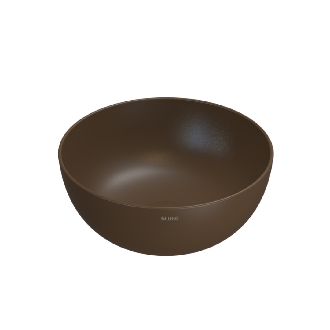 Globo T-Edge Round Countertop Basin 370mm - Castagno - B6T37CS