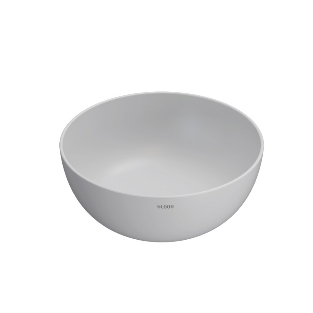 Globo T-Edge Round Countertop Basin 370mm - Ghiaccio - B6T37GH