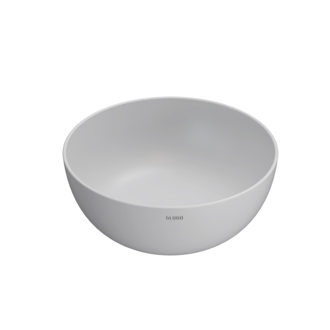 Globo T-Edge Round Countertop Basin 370mm - Ghiaccio - B6T37GH