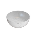 Globo T-Edge Round Countertop Basin 370mm - Marmo di Carrara - B6T37MC