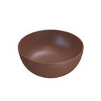 Globo T-Edge Round Countertop Basin 370mm - Mattone - B6T37MT