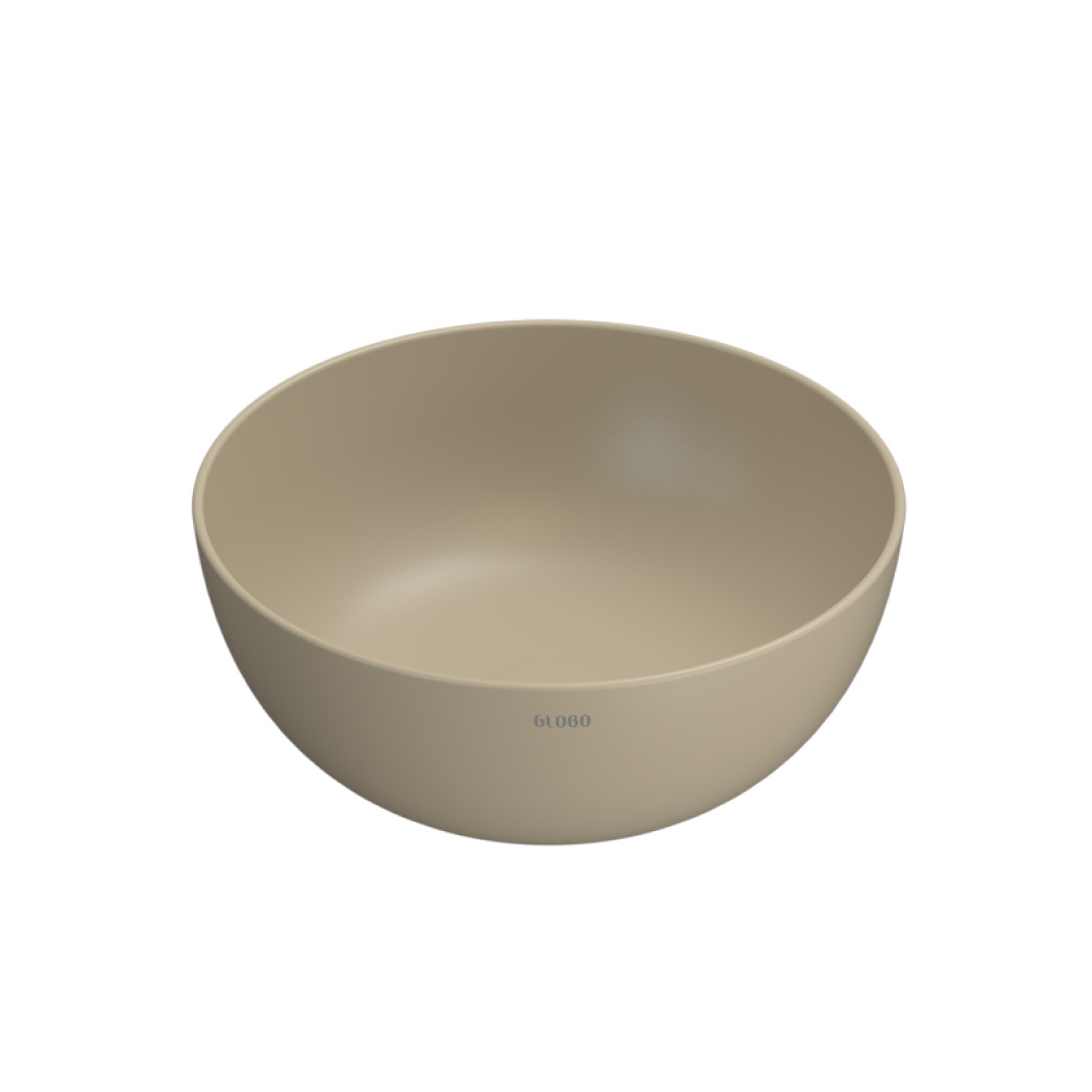 Globo T-Edge Round Countertop Basin 370mm - Perla - B6T37PA