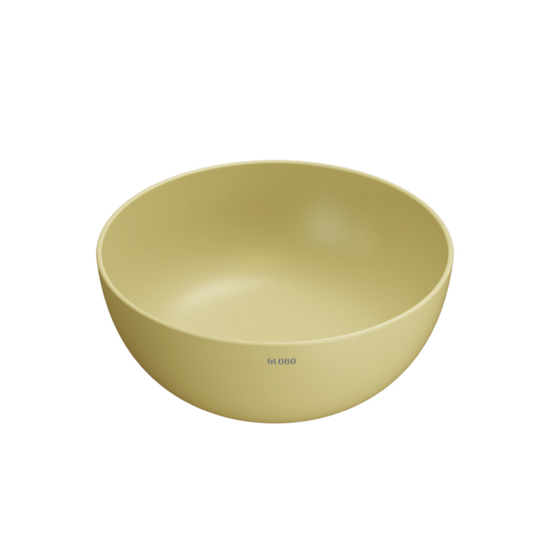 Globo T-Edge Round Countertop Basin 370mm - Senape - B6T37SE