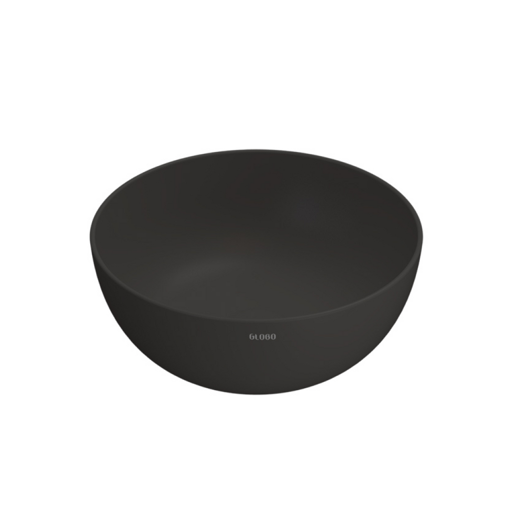 Globo T-Edge Round Countertop Basin 370mm - Smoke - B6T37SK