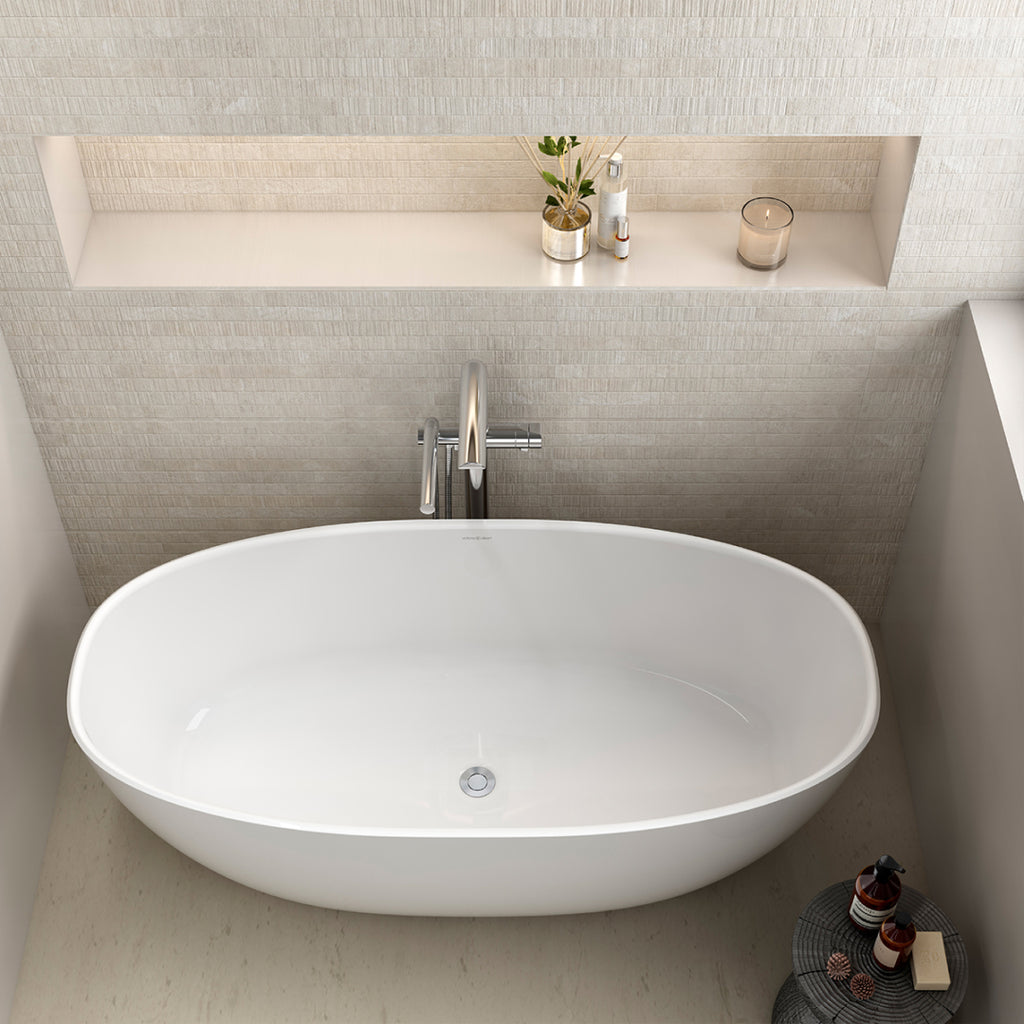 Victoria + Albert Barcelona 1500mm Freestanding Bath - Gloss White - BA1-N-SW-NO