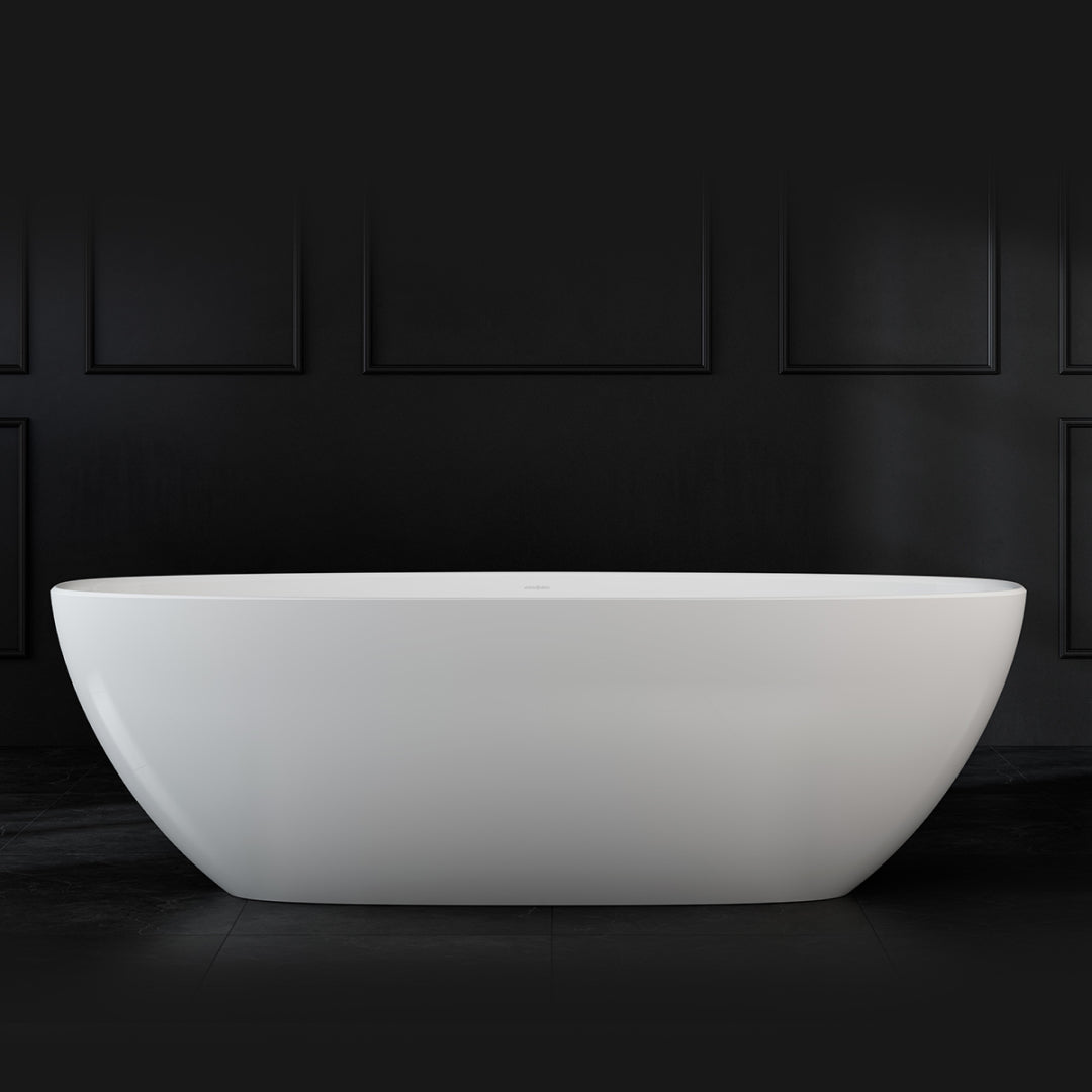 Victoria + Albert Barcelona 1800mm Freestanding Bath - Gloss White - BA3-N-SW-NO