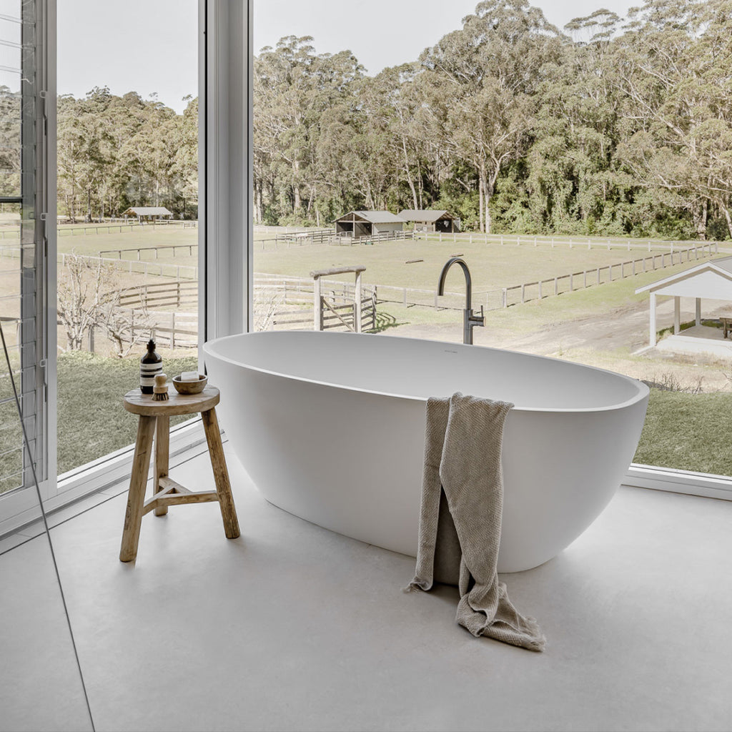 Victoria + Albert Barcelona 1800mm Freestanding Bath - Gloss White - BA3-N-SW-NO