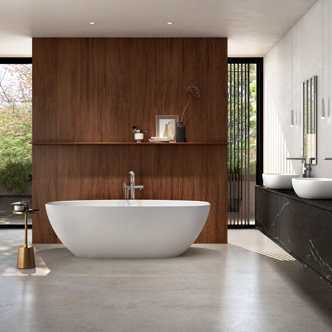 Victoria + Albert Barcelona 1800mm Freestanding Bath - Matte White - BA3M-N-SW-NO