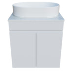 Timberline Bargo Wall Hung Vanity with SilkSurface Top & Basin 600mm - BARV600CSSAW