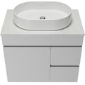 Timberline Bargo Wall Hung Vanity with SilkSurface Top & Basin 750mm - BARV750CSSAW