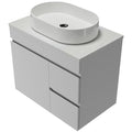 Timberline Bargo Wall Hung Vanity with SilkSurface Top & Basin 750mm - BARV750CSSAW