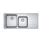 Franke BCX621RHD Bell Topmount Double Bowl Sink - Right Hand Drainer