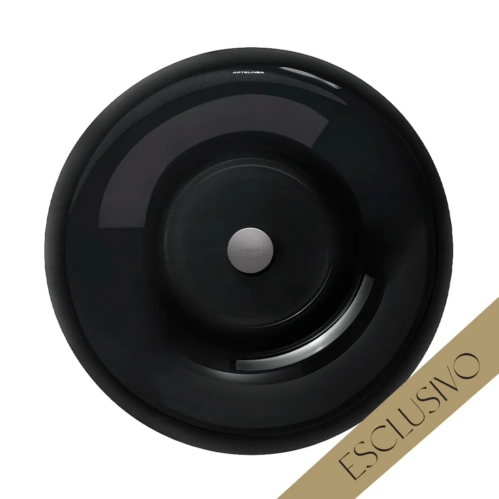 Parisi Esclusivo Konca Above Counter Basin - Opalite Nero BKO50-ON