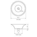 Parisi Esclusivo Konca Above Counter Basin - Fume BKO50-FU
