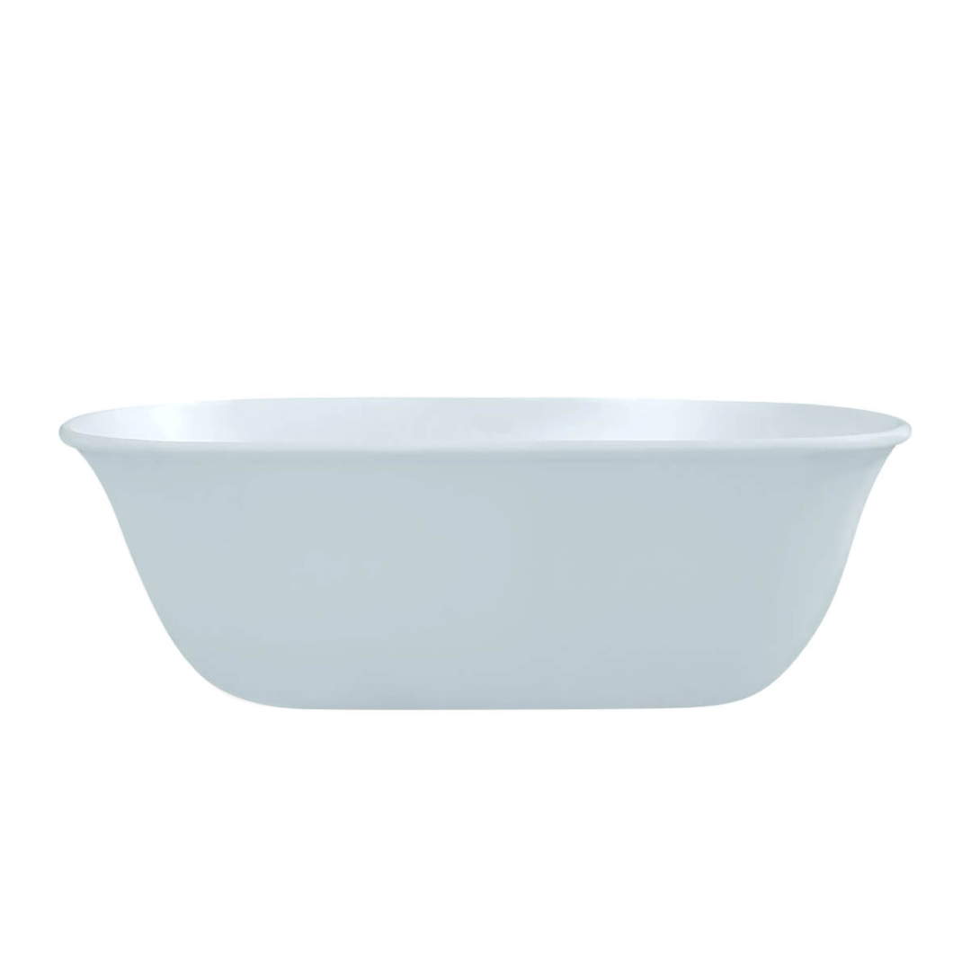 Turner Hastings Blanche 162 TitanCast Solid Surface Freestanding Bath (No Overflow) - Alice Blue