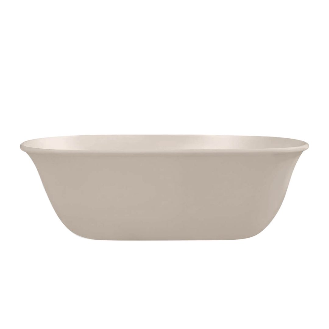 Turner Hastings Blanche 162 TitanCast Solid Surface Freestanding Bath (No Overflow) - Natural Linen