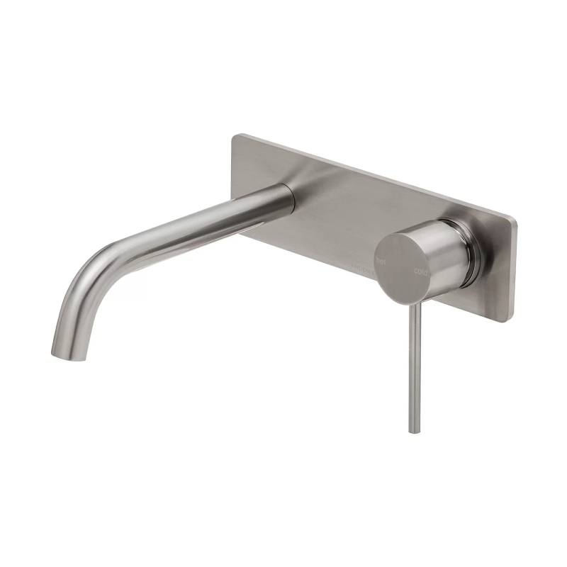 Phoenix Vivid Slimline SwitchMix Wall Basin/Bath Mixer 230mm Trim Only - Brushed Nickel - VS2813-40
