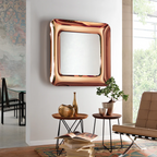 Parisi Esclusivo Boa Handmade 90cm Square Mirror - Rame BOA-TB02.90-RS