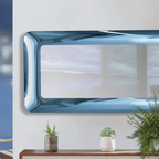 Parisi Esclusivo Boa Handmade 100cm Rectangular Mirror - Blu BOA-TB03-100R-BL